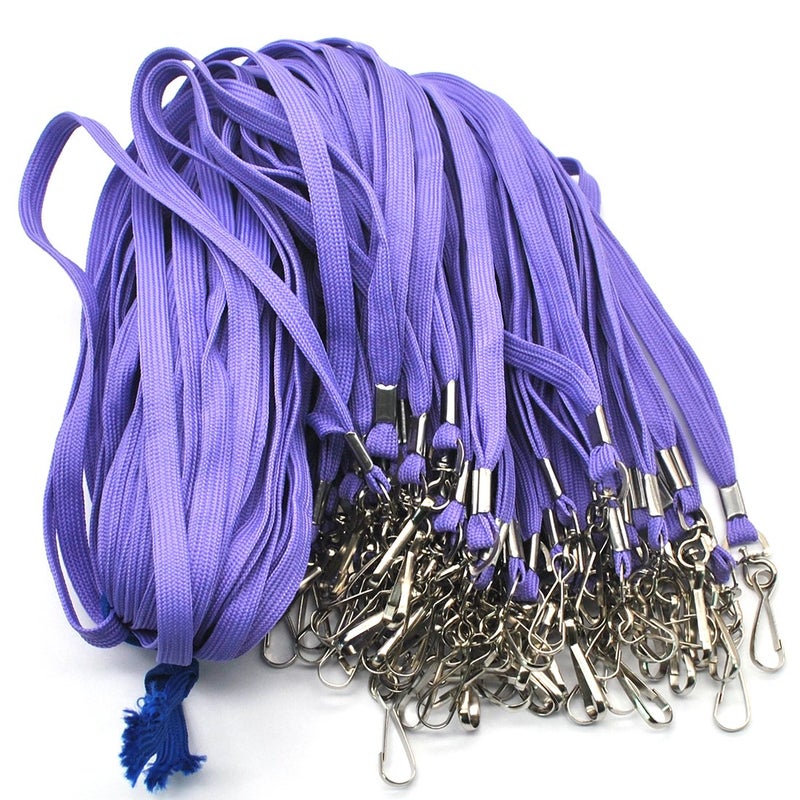 Bird Fiy Bulk Lanyard 32" Flat Lanyards with Swivel Hook Attachment Lanyards with Clip (Light Lavender) - Image 3